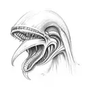 xenomorph alien tattoo design idea