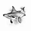 Orcas tattoo design idea