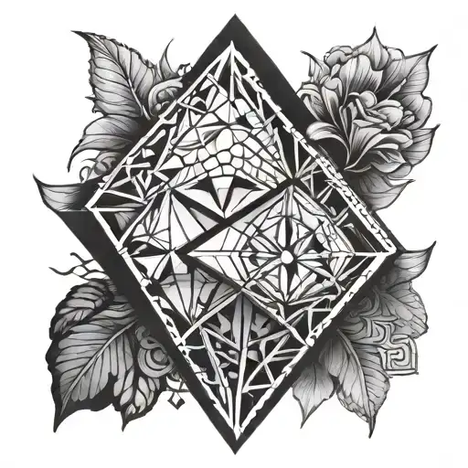 Ark diamond implant tattoo design idea