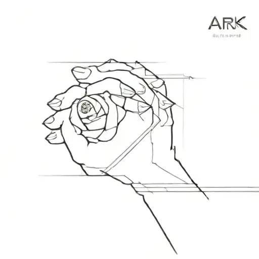 Ark wrist implant tattoo design idea