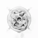 infinity symbol diving  tattoo design idea