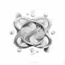 infinity symbol diving  tattoo design idea