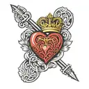 claddagh tattoo design idea