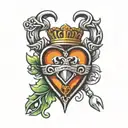 claddagh tattoo design idea