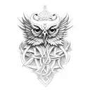 Double headed eagle tattoo design idea