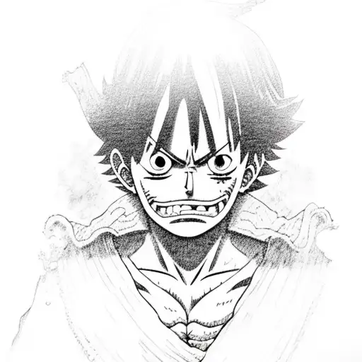 luffy tattoo design idea