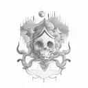 growth mindset gothic font tattoo design idea