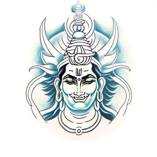 Arises, Shiva,Hanuman tattoo design idea