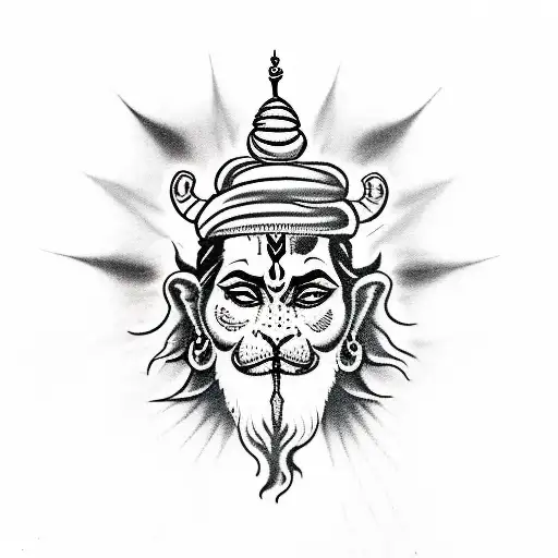 Arises, Mahadev Shiva,Hanuman tattoo design idea