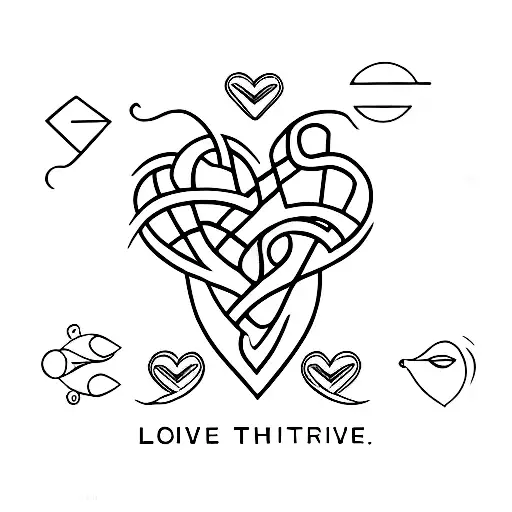 Love, Trust, Faith, God, Journey, Story, Heart, Labyrinth, Relationship, Redemption, Transformation, Resilience, Husband tattoo design idea