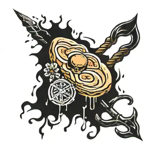 bread of life tattoo design idea