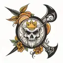 bread of life tattoo design idea