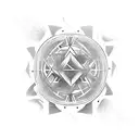 open ritual space tattoo design idea