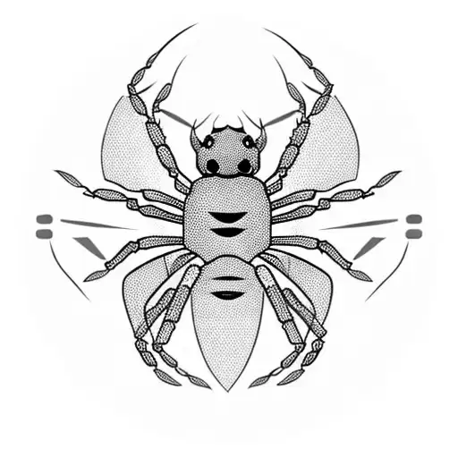 Spider tattoo design idea