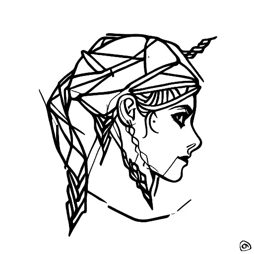 Aloy of Horizon Zero Dawn, with machine tattoo design idea