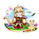 lion heart tattoo design idea