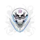 Filigree and Grim Reaper tattoo design idea