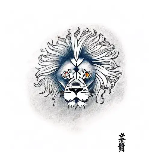 Lion 2002 roaring tattoo design idea