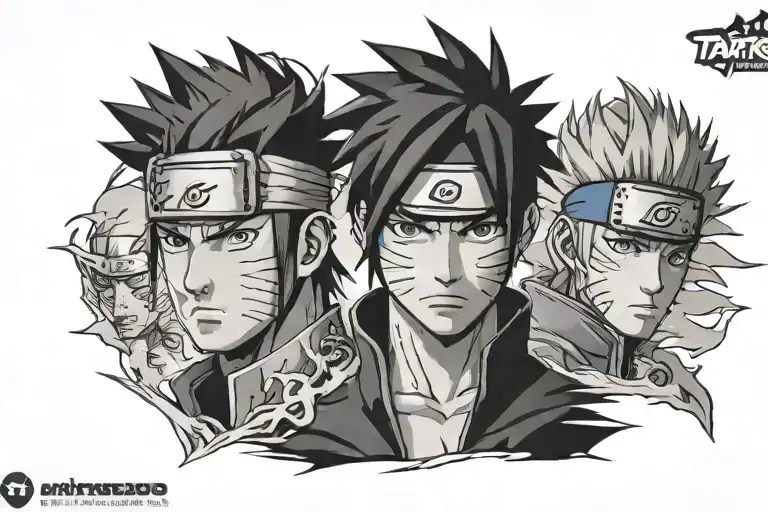 Naruto and sasuke tattoo design idea