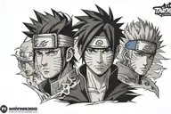 Naruto and sasuke tattoo design idea