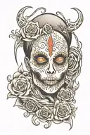 Ghost face tattoo tattoo design idea