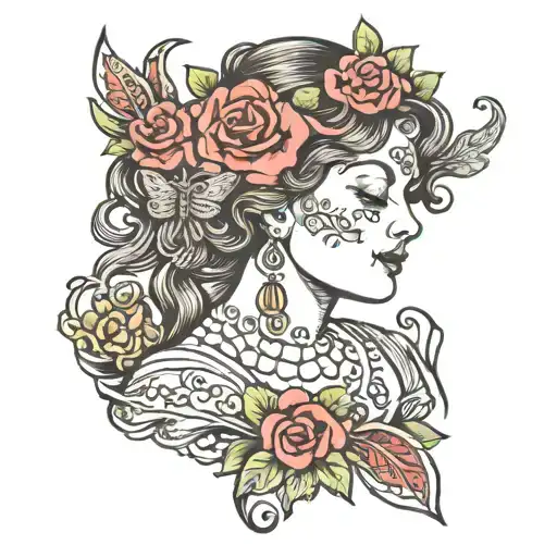 the muse, calliope tattoo design idea