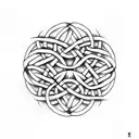 celtic knots tattoo design idea