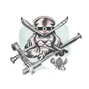 hunting  tattoo design idea