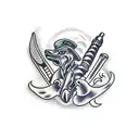 hunting  tattoo design idea