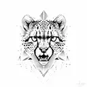 cheetah  tattoo design idea