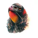 a vulture tattoo design idea