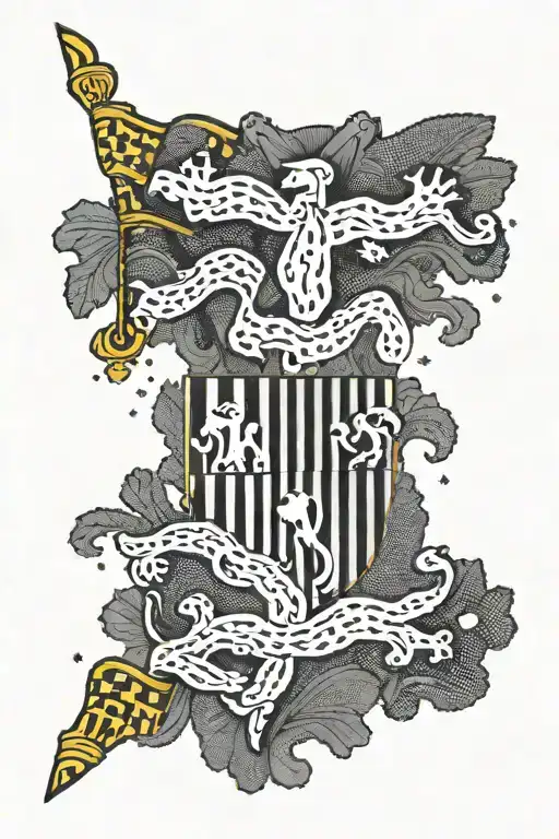 maryland flag tattoo design idea