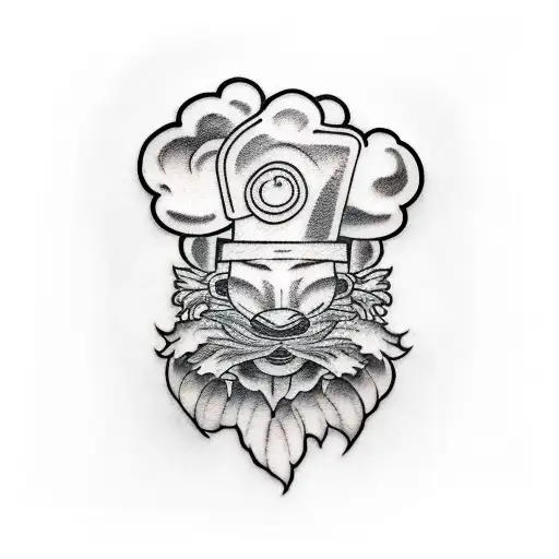 chef sleeve  tattoo design idea