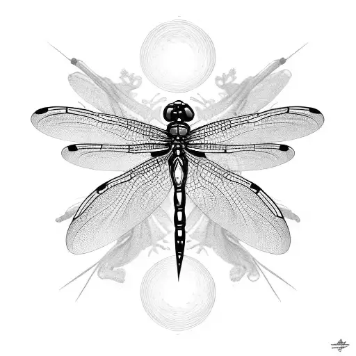 Dragonfly tattoo design idea