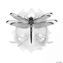 Dragonfly tattoo design idea