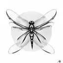 Dragonfly tattoo design idea