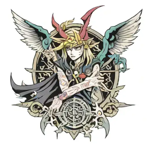 Yu-Gi-Oh! tattoo design idea