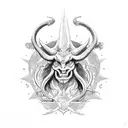 baphomet demon tattoo design idea