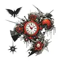 time, Chrono trigger, clock tattoo design idea
