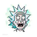 rick and morty tattoo design idea