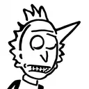 rick and morty tattoo design idea