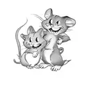 tom and jerry tattoo design idea