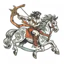 CENTAUR WITH BOW AND ARROW tattoo design idea