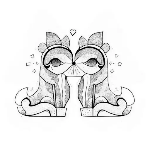long distance relationship  tattoo design idea