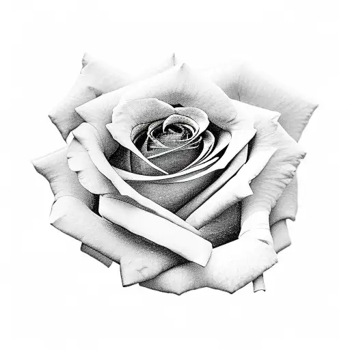 Rose with Sword in it tattoo design idea