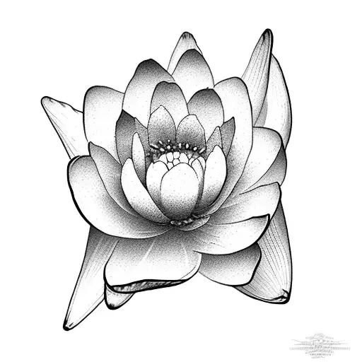 water lily, poppy, rose, daisy, daffodil tattoo design idea