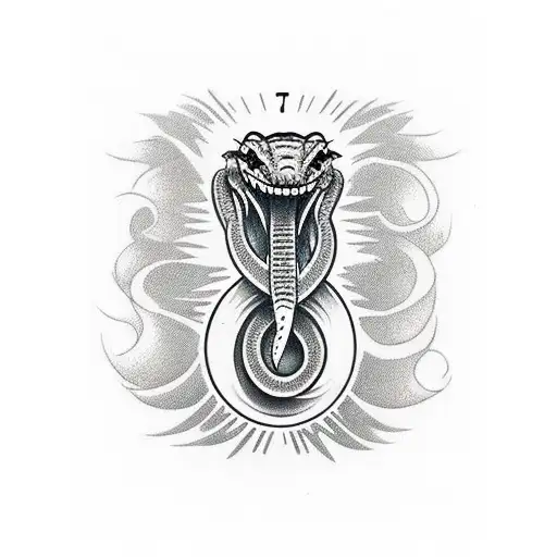 Cobra Snake Tattoo Stock Vector (Royalty Free) 281187200 | Shutterstock