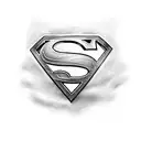 Superman  tattoo design idea