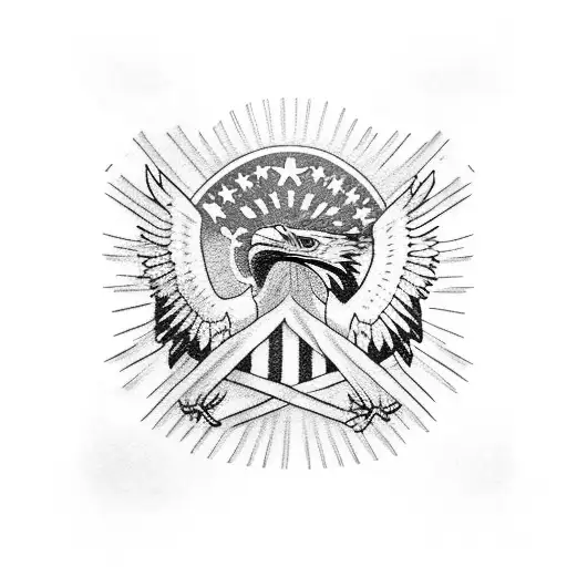 philippine flag and philippine eagle tattoo design idea