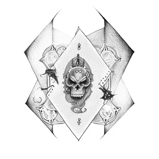 magician tarot card tattoo design idea